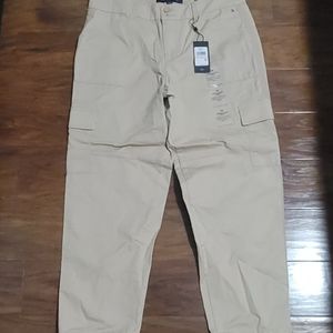 New Tommy Hilfiger Women's Khaki Cargo Pants